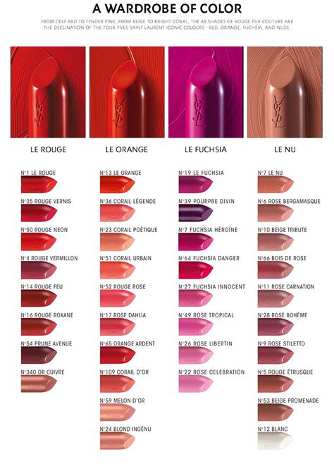 ysl new lipstick 2018|ysl lipstick color chart.